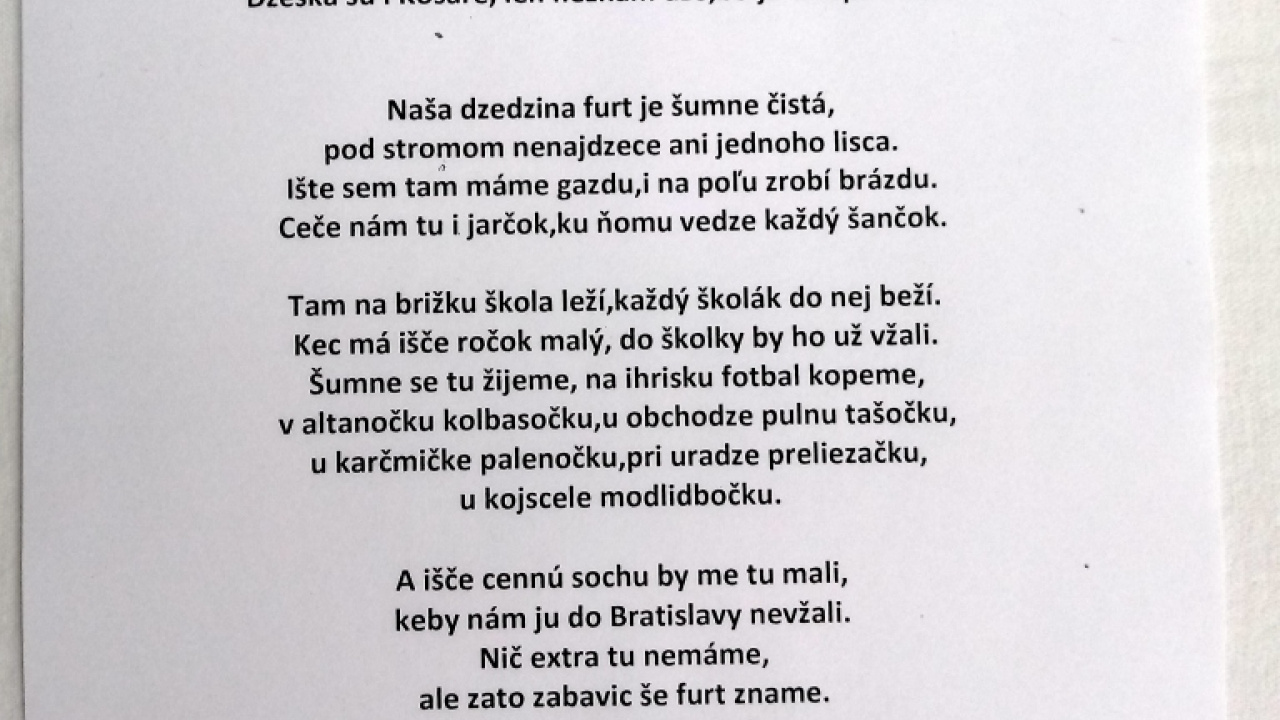Fotografia fotogalérie Prečo mám rád našu obec - súťažné práce